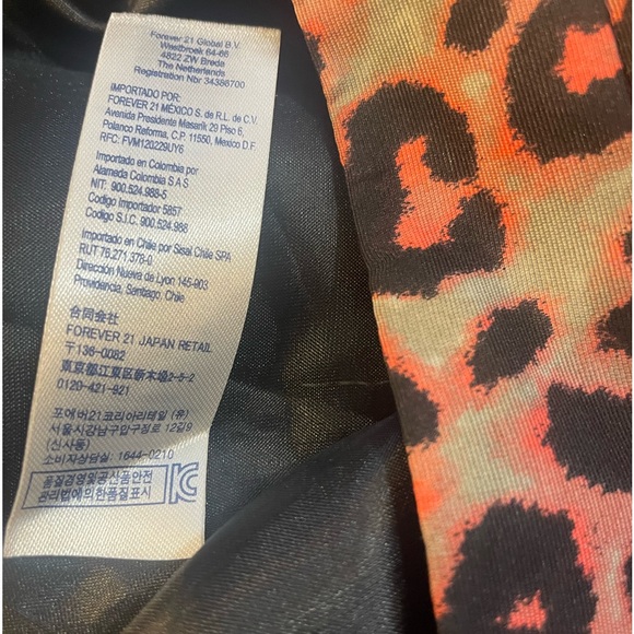 Leopard print, Pink, Black, Grey, Pleated, ruffle, skirt with slip & tulle,Large - Picture 5 of 10